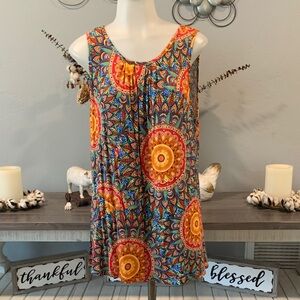 Colorful Patterned Tank Top